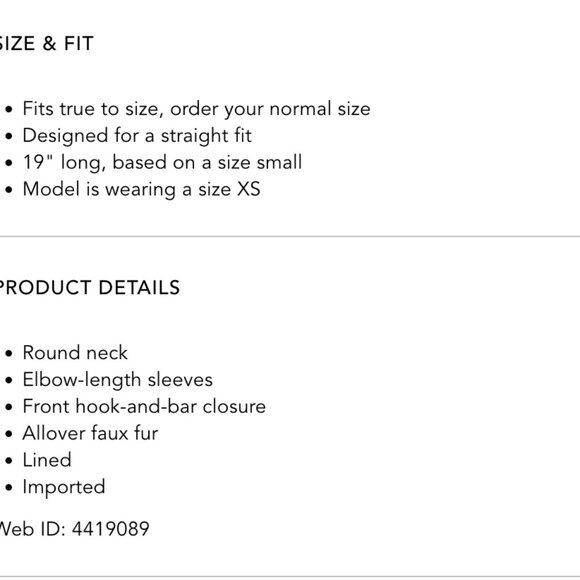 BCBGMaxaria Faux Fur Shrug - Picture 6 of 6